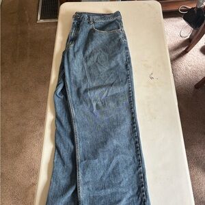 Anchor Blue Straight Leg Blue Jeans